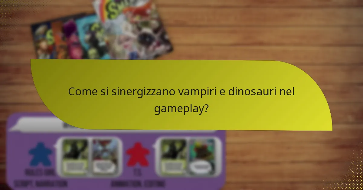 Quali tattiche possono essere impiegate quando si utilizza una combinazione di vampiro e dinosauro?