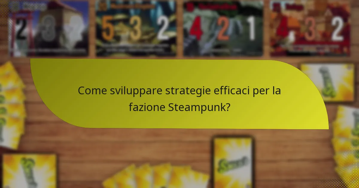 Quali sono i punti di forza della fazione Steampunk?