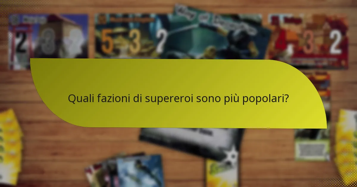 Come sviluppano strategie le fazioni di supereroi?