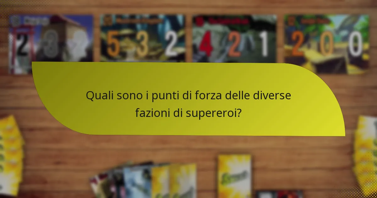 Quali fazioni di supereroi sono più popolari?