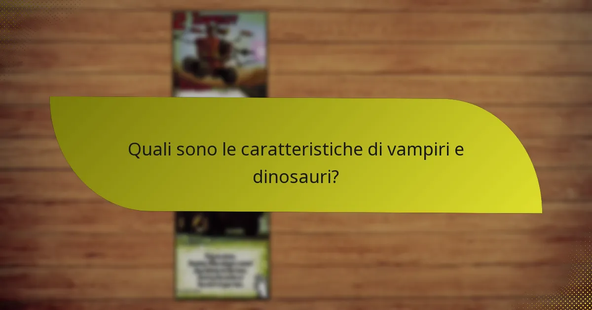Come si confronta la combinazione vampiro e dinosauro con altre combinazioni di personaggi?