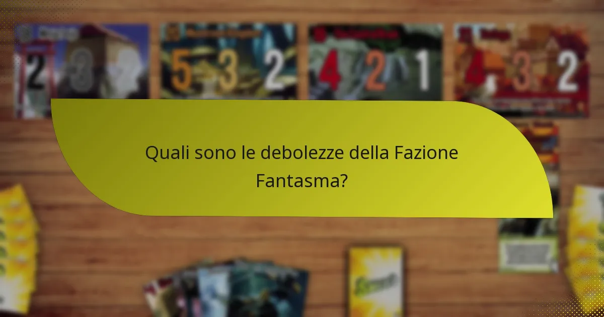Come si confronta la Fazione Fantasma con altre fazioni?